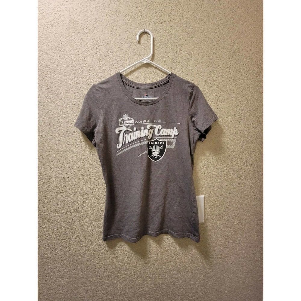 Majestic NFL Raiders Training Camp 2016 Short Sleeve Tee Size Large